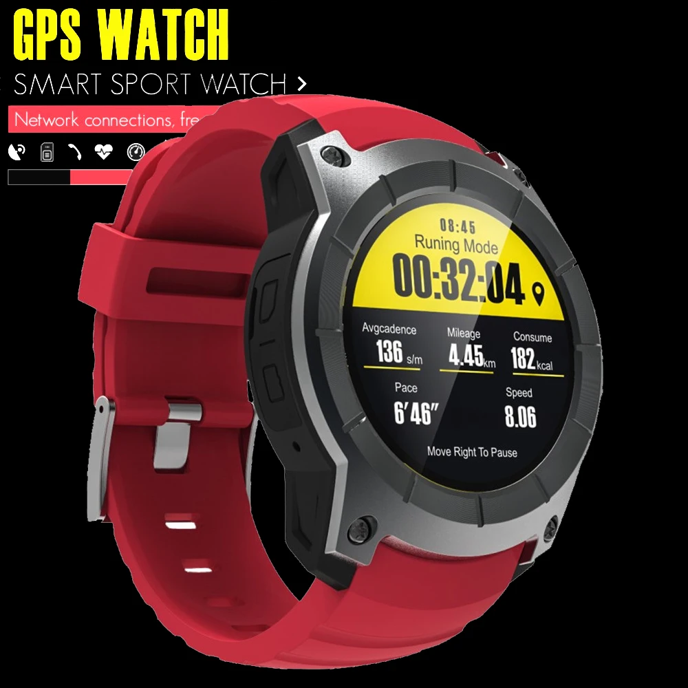 Умные часы для мужчин и женщин GPS GSM GPRS Bluetooth пульсометр фитнес-трекер 2G sim-карта