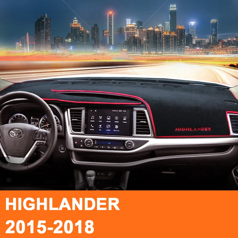Чехол для приборной панели автомобиля Солнцезащитный коврик ковер LHD Toyota HIGHLANDER