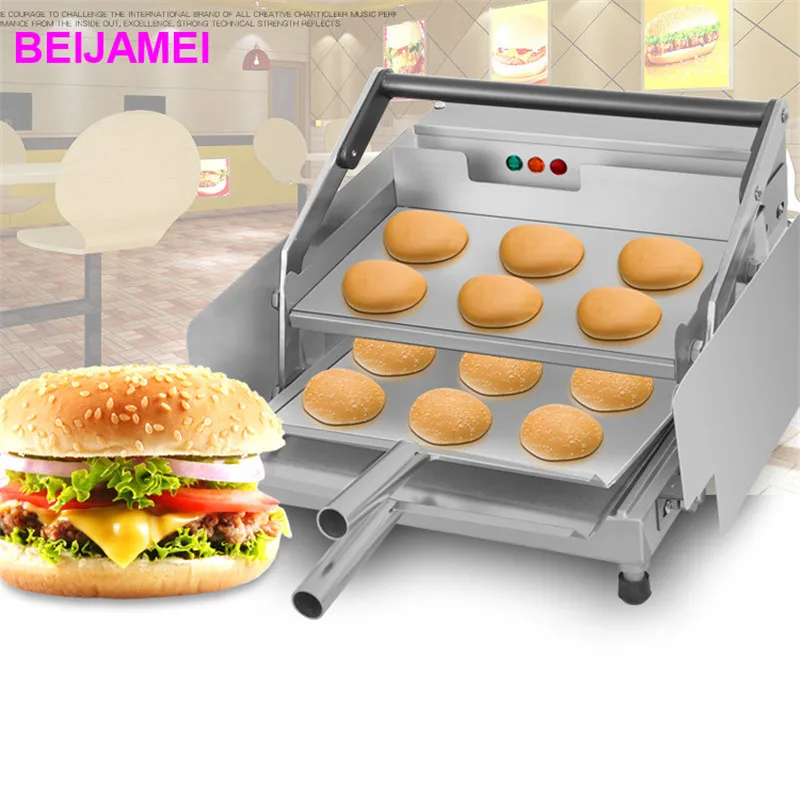 

BEIJAMEI Wholesale Electric Hamburger Bun Toaster/ Commercial Hamburger Grill Patty Machine