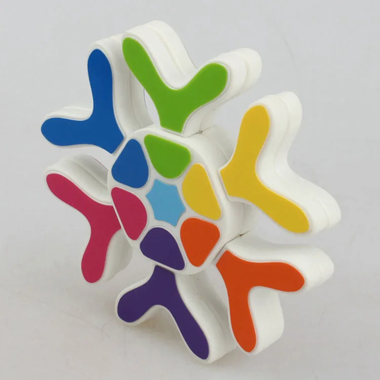 white Мою xinghen 2x2 Магнитная версия/xinghen 2x2 черный/Stickerless/белый Cubo magico образования игрушка кубик рубика - Цвет: white