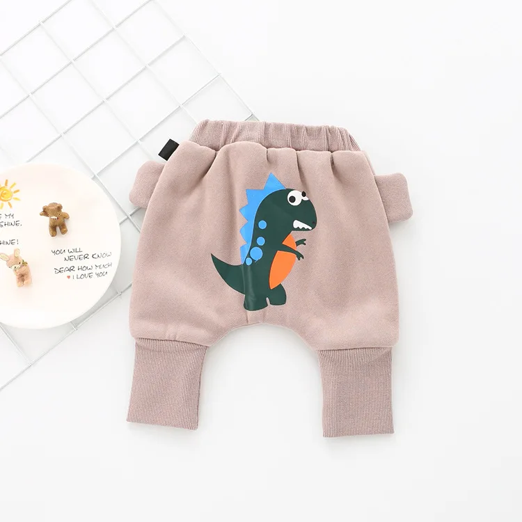 Детские модный бренд теплый хлопок брюки осень-зима одежда bebe новорожденный