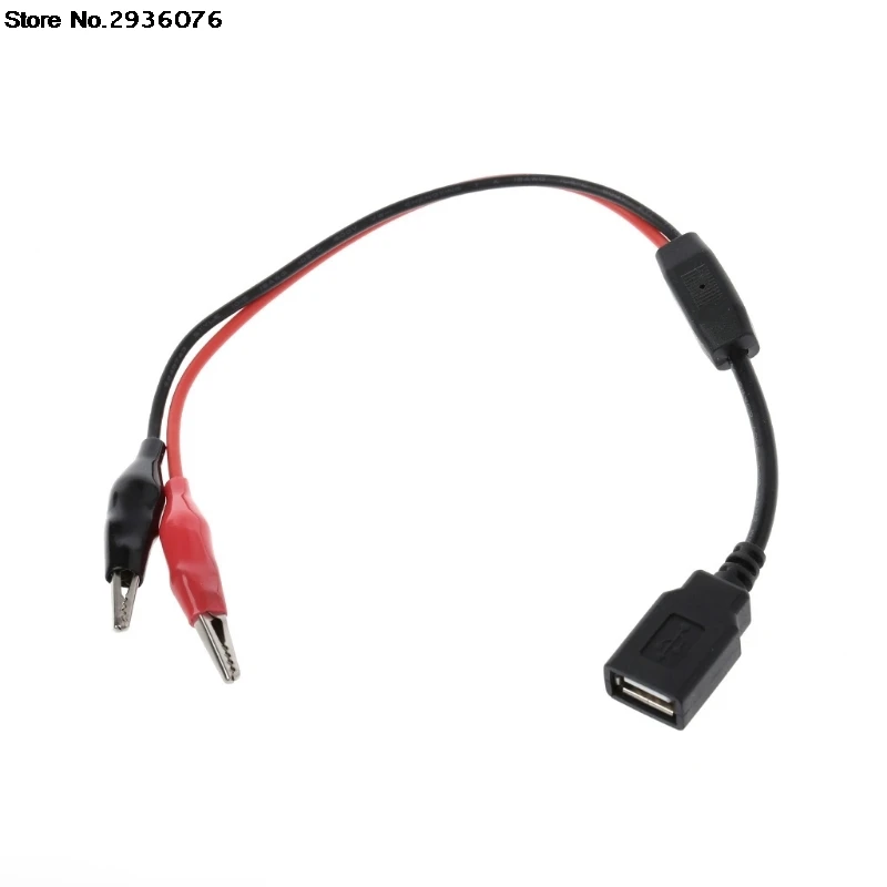 Медные зажимы типа крокодил OOTDTY с проводом гнездовой USB разъем испытательные