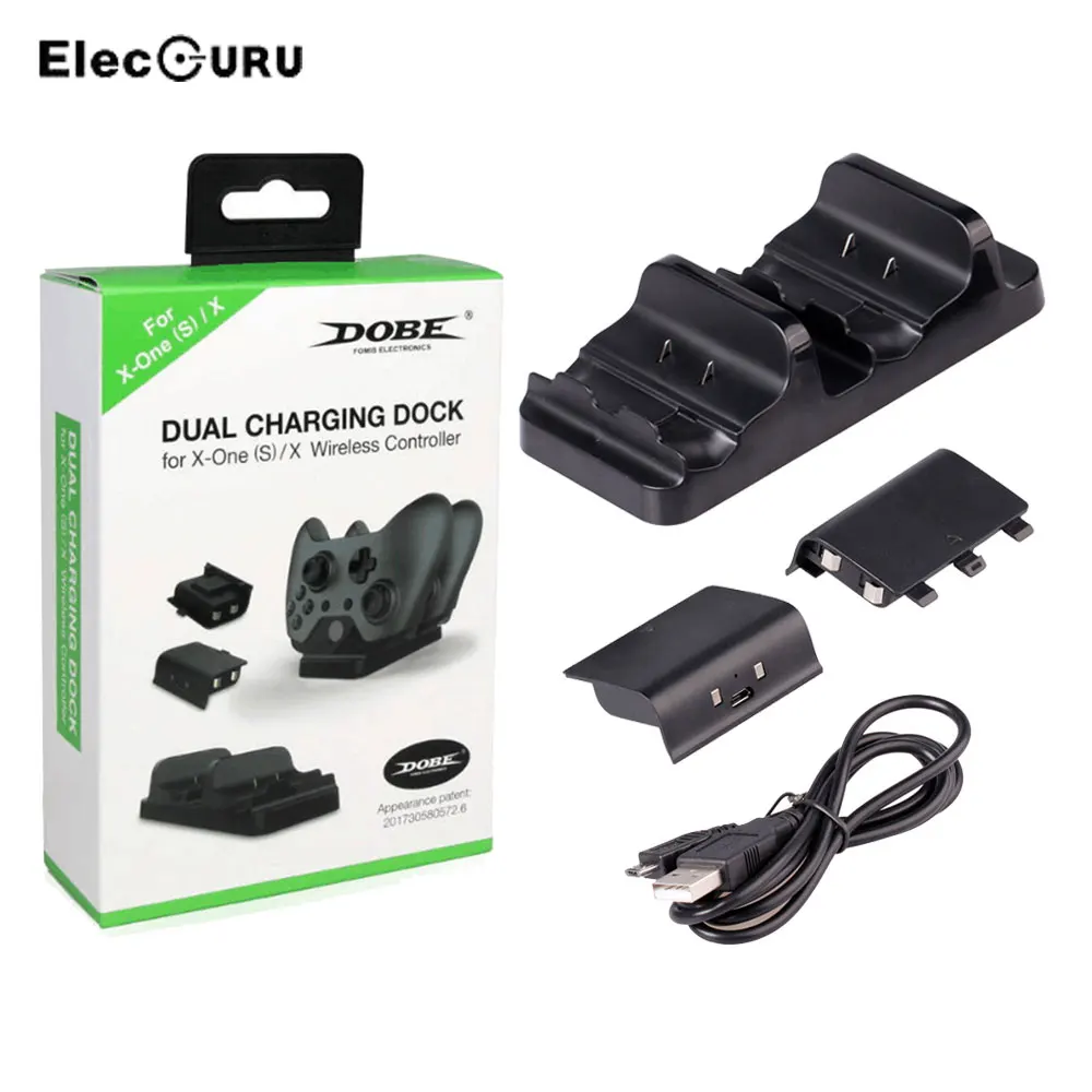 Двойная зарядная док станция с 2 перезаряжаемыми батареями для беспроводного