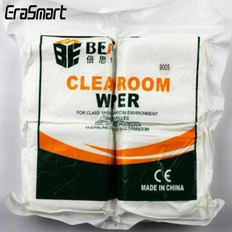 Высококачественные салфетки CLEANROOM 4x4 чистящие двойная трикотажная белая 400