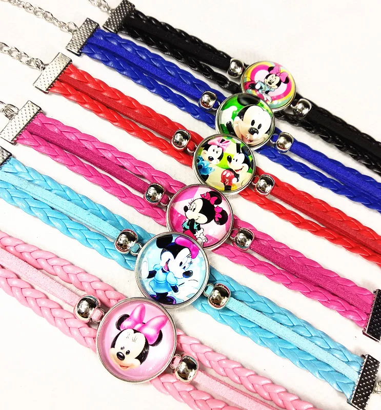 Jiangzimei 1 шт. мультфильм фильм Милая мышь браслеты Minnie для детей девочек