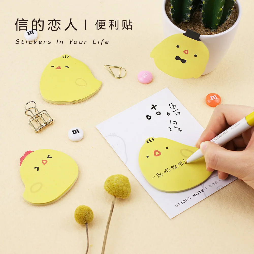 Канцелярские принадлежности 1 шт. kawaii курица блокнот милые наклейки Скрапбукинг