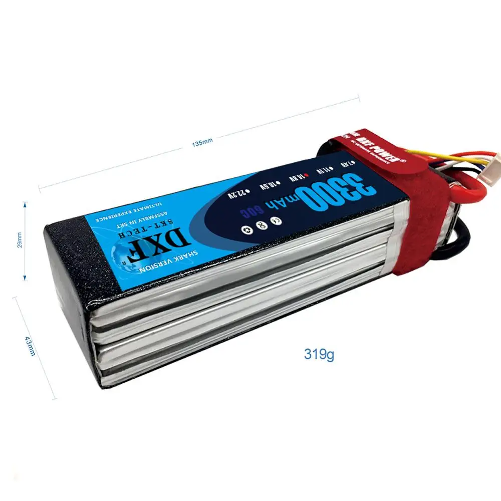 Аккумулятор DXF Lipo 14 8 в 3300 мАч 60C MAX120C T/XT60 LiPo RC аккумулятор для радиоуправляемого