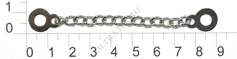 0400-4101 nickel Metall Вешалка-цепи для этикеток, уличная одежда, одежда, швейная мода, 1000 шт в упаковке, никель, античный, 6*9*1,6*90 мм - Цвет: 0400-4101 nickel