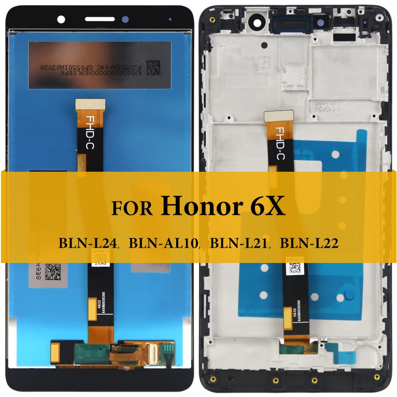 100% протестированный 1 шт. 5 &quotНовый Сменный ЖК-дисплей для HUAWEI Honor 6X BLN-L24