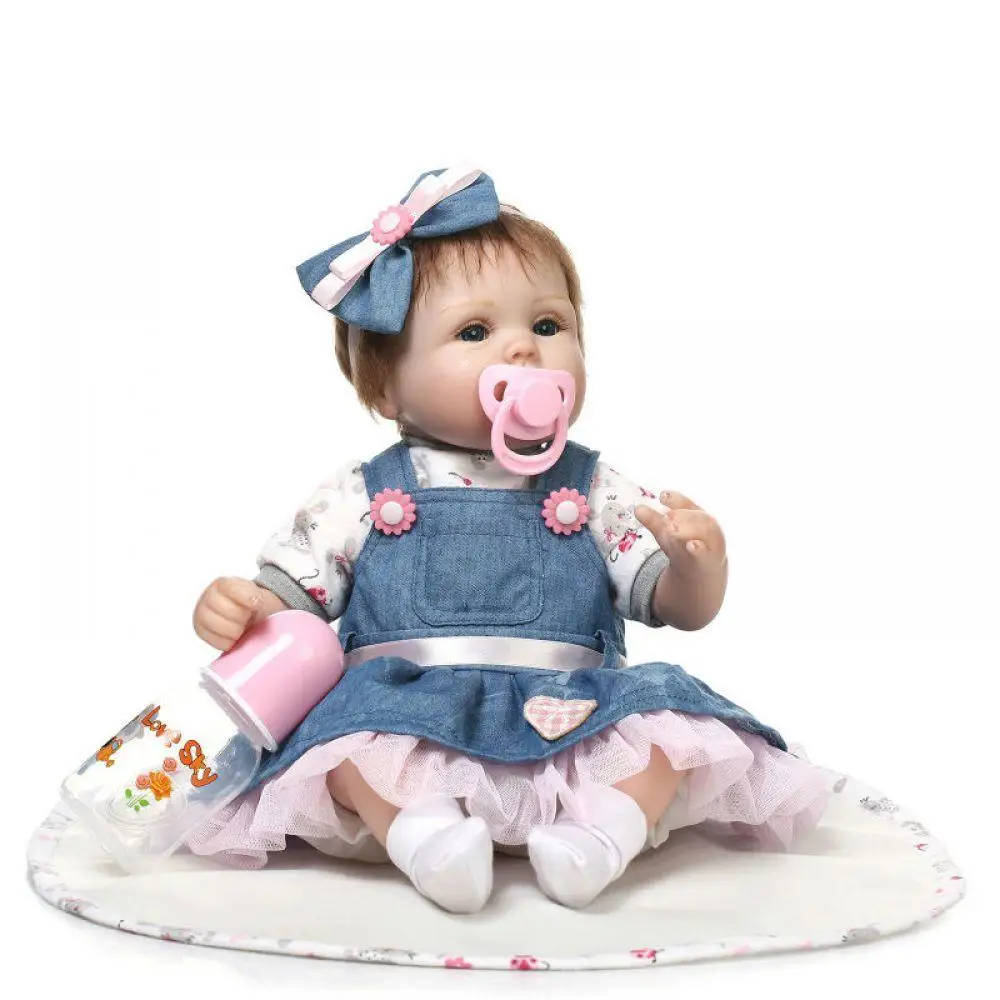 NPK Новинка 43 см силиконовые куклы Reborn Boneca Realista модные детские для принцессы