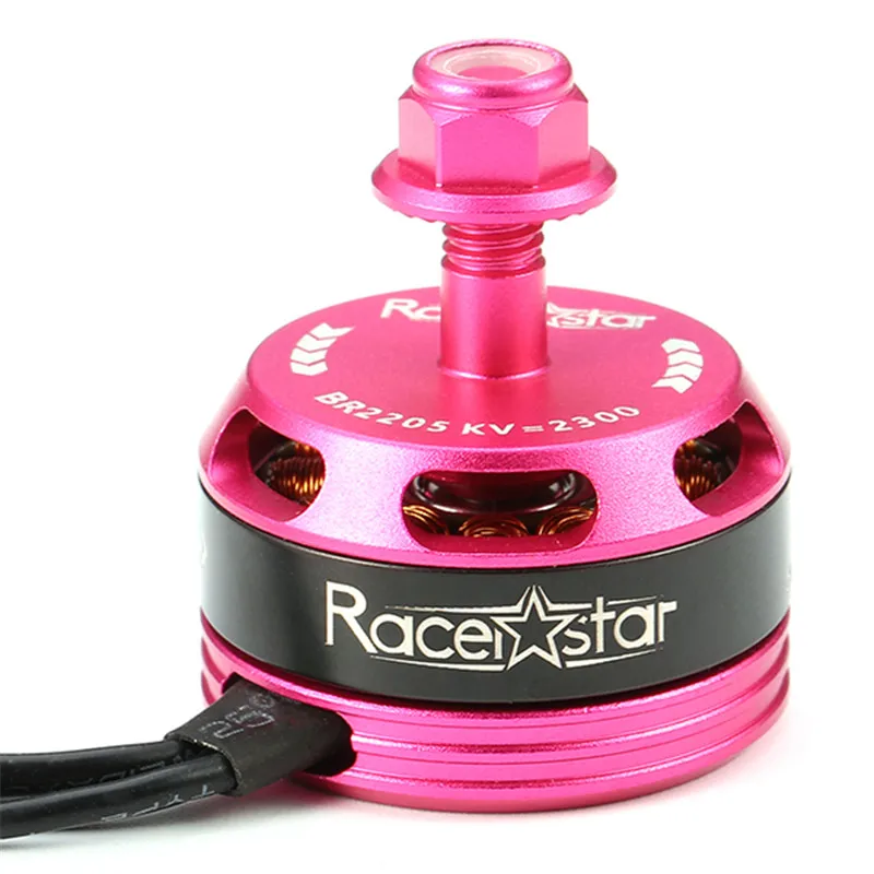 Racerstar Racing Edition 2205 BR2205 2300KV 2-4S розовый бесщеточный двигатель для QAV250 ZMR250 260 комплект