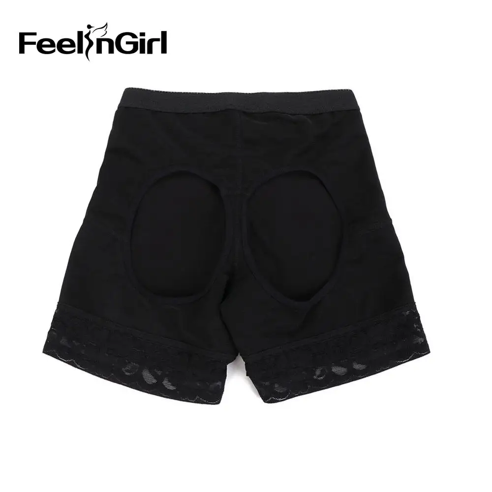 FeelinGirl сексуальные брюки с подтягивающим эффектом животик контроль увеличивающая подкладка для ягодиц Корректирующее белье короткие брюки талия Тренажер Тонкие брюки-е