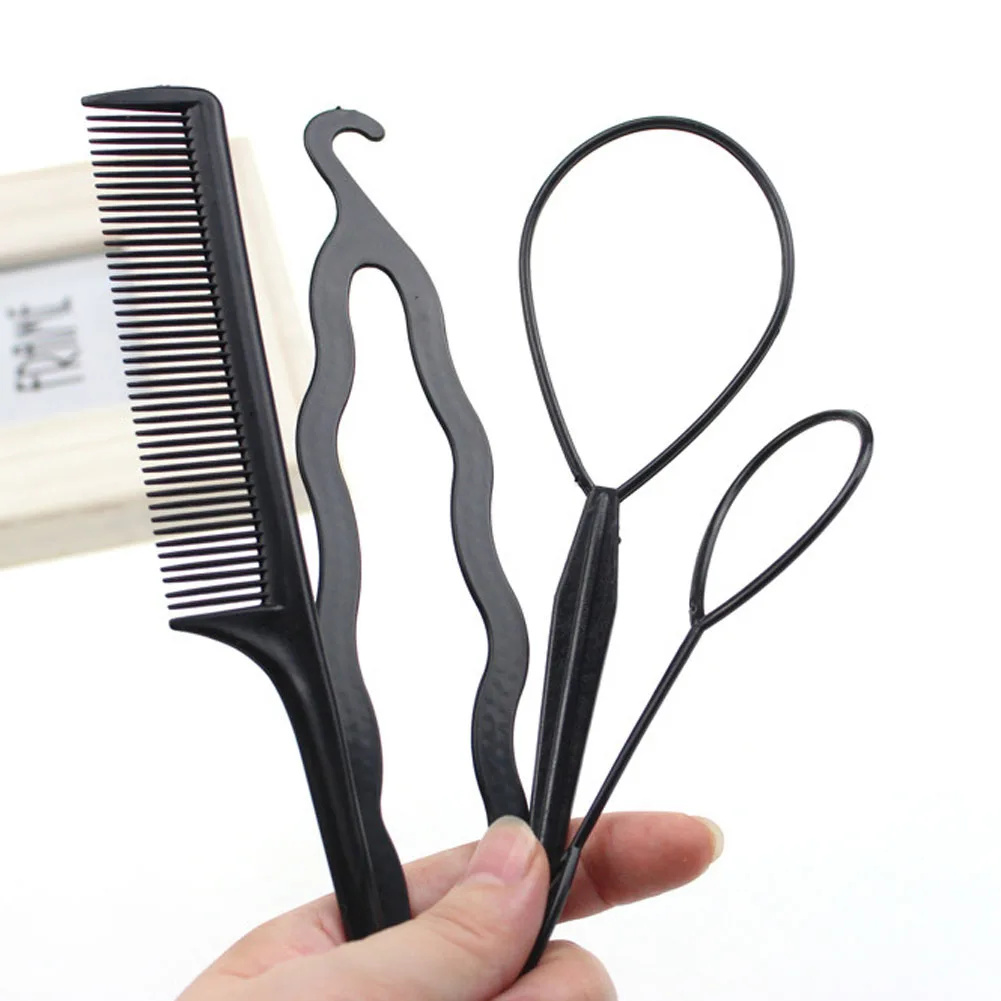 Новинка 4 шт./компл. популярные портативные шпильки для волос | Украшения и