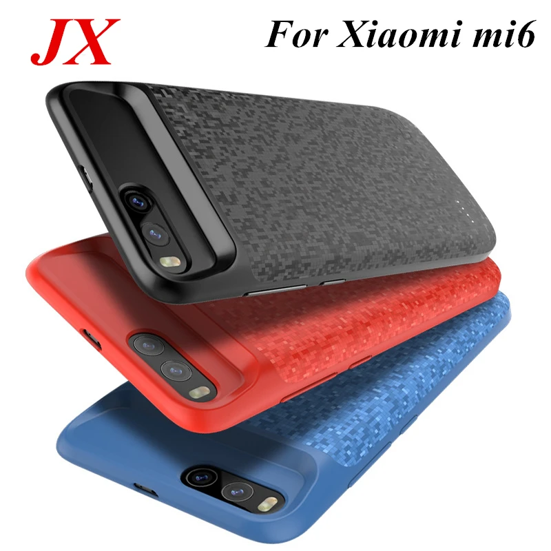 5500 мАч Внешний аккумулятор для Xiaomi Mi 6 Чехол аккумулятора внешний резервный