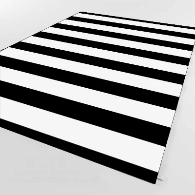 

Else Gray White Lines Geometric Scandinavian 3d Print Non Slip Microfiber Living Room Decorative Modern Washable Area Rug Mat