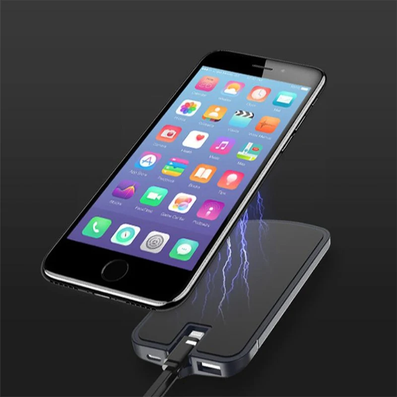 4000 мАч Батарея чехол для iPhone 4 5 6 7 8 X плюс Мощность Samsung Note S5 S6 S7 S8 край s6 edge Для xiaomi