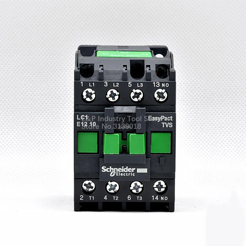 

New Original Schneider LC1-E EasyPact TVS Series LC1E1210M5N 5.5KW-380V 12A Contactor AC220V 50HZ 1NO Updated To LC1N1210M5N