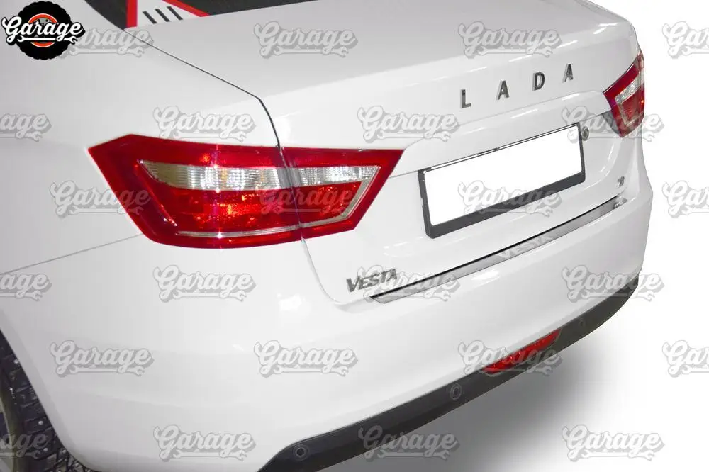 Защита заднего бампера для Lada Vesta Sedan/SW/Cross-аксессуары из нержавеющей стали защитные царапины автостайлинг тюнинг