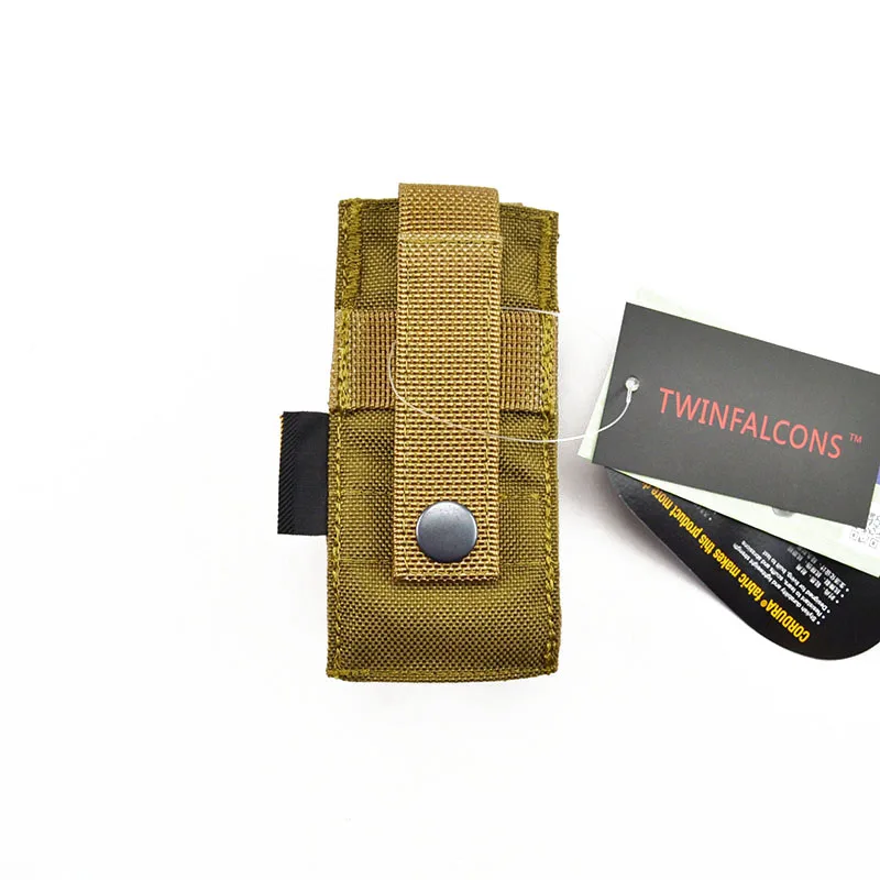 TwinFalcons тактический Молл 9 мм Пистолет подсумок для одного магазина CORDURA модульный