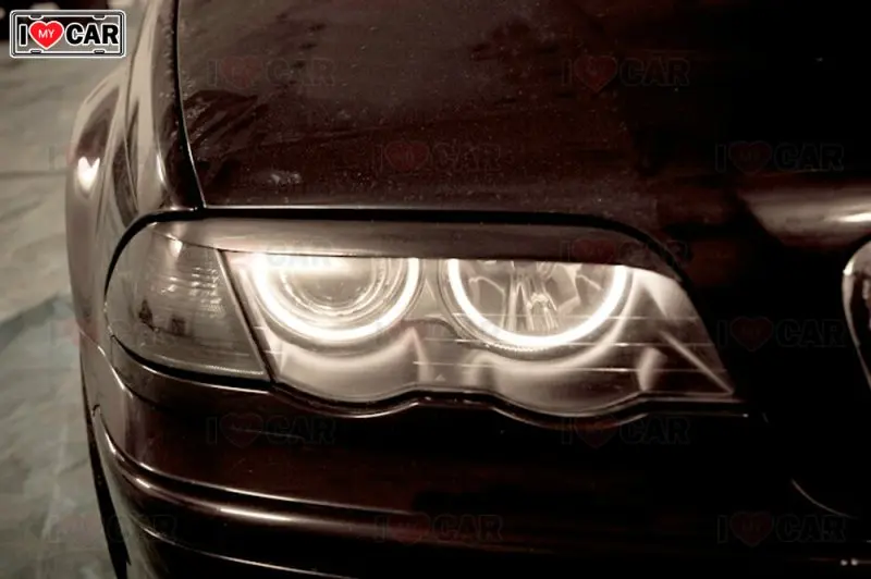 Для BMW E46 1998 2005 брови фары веки Стайлинг автомобиля отделка наклейки крышка Брови
