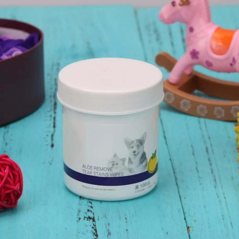 Чистящие прокладки для собак 100 шт. бумажные полотенца лица влажные салфетки глаз