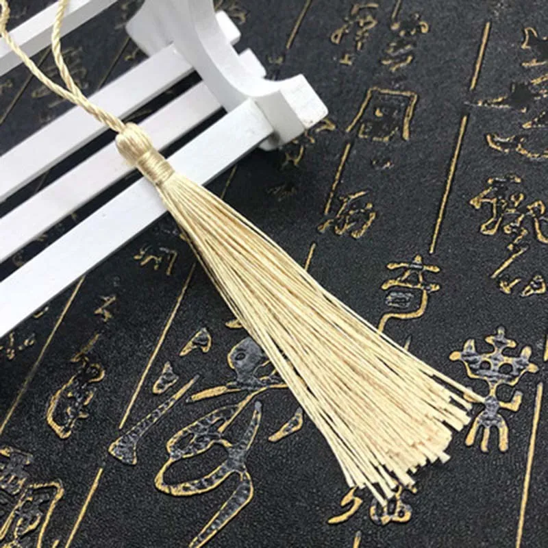 DoreenBeads 10 шт./компл. 13 см в длину смешанный полиэстер Ленточки серьги подвеска в форме Сатиновые кисточки для самостоятельного изготовления ювелирных украшений своими руками - Цвет: khaki