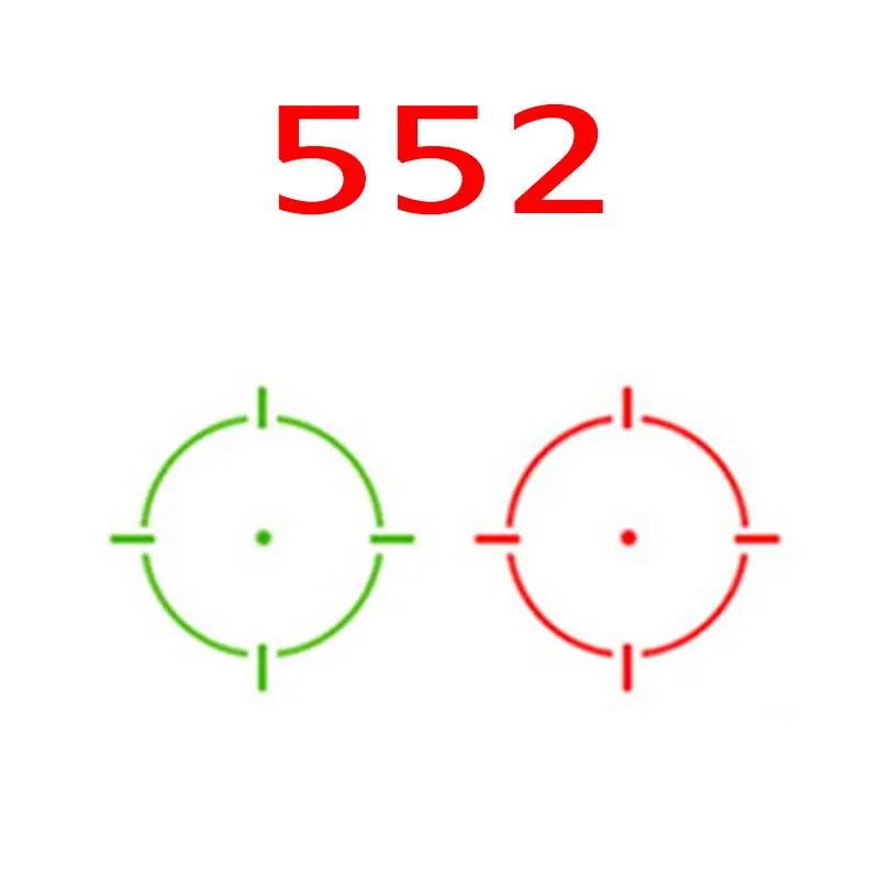 552 Красный точечный рефлекторный голографический прицел коллиматор АА батареи для страйкбола от AliExpress RU&CIS NEW