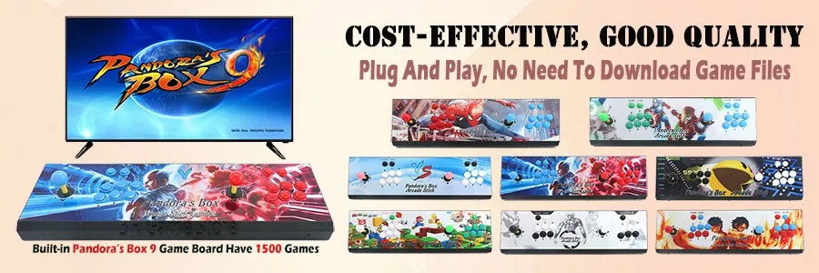 Pandora box 9d 1500/2222 в 1 Консоль 2 плеера джойстик Кнопка Разъем HDMI VGA HD usb для ПК ps3 pandora's box 5s 6s 7