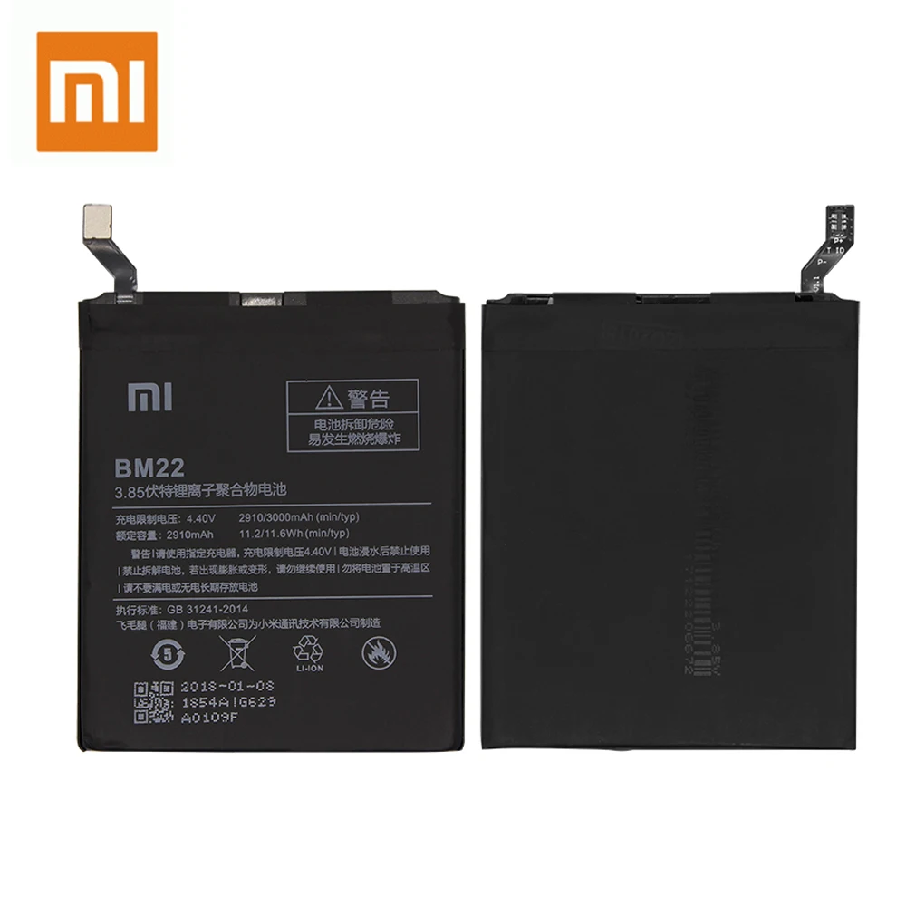 2019 Xiao Mi 100% оригинальный аккумулятор BM22 BM39 BM36 BM3C для Xiaomi Mi5 Mi5S Mi6 Mi7 mi 5 5s 6 7 батарея