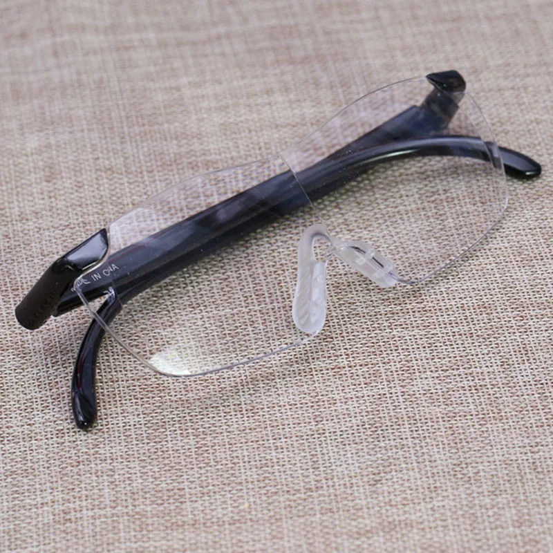 Очки с увеличительным стеклом новые большие пластиковые очки увеличением на 250/160