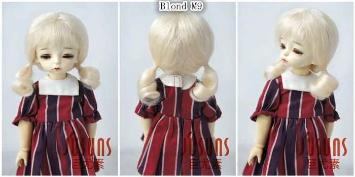 JD426 1/12 1/8 1/6 милый длинный мохер BJD кукольный парик длинные мягкие волнистые кукольные волосы Размер 4-5 дюймов 5-6 дюймов 6-7 дюймов модные кукольные аксессуары