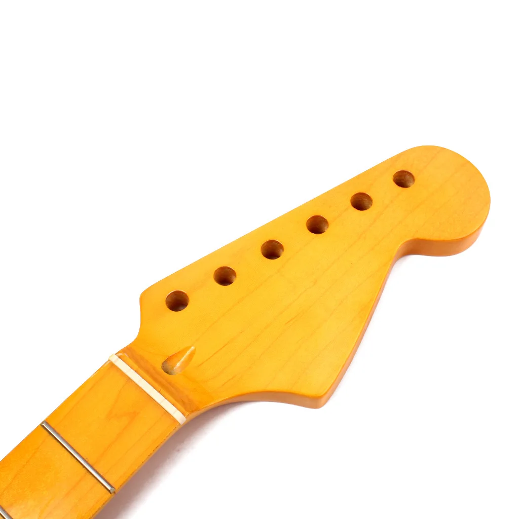 Качество Guitarneck ST Гитара Шея Клен 22 Лада Замена Палец Доска Аксессуар Части Черный