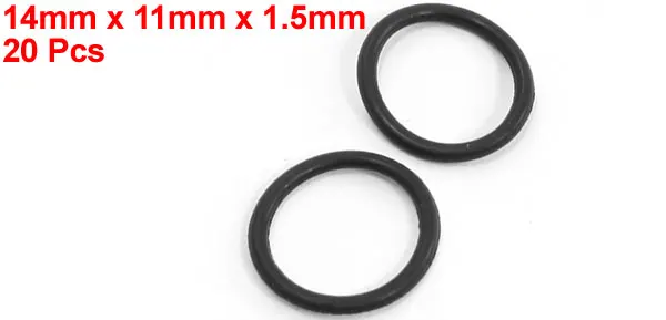 Jx20 1.5mmx11mmx14mm Uxcell 20 шт. 1,5 мм 1,8 мм толщина черного каучука уплотнительные кольца Прокладки Шайбы Id 2 мм 3 мм 4 мм 5 мм 6 мм 7 мм 8 мм 9 мм 10 мм 11 мм - Цвет: Jx20 1.5mmx11mmx14mm