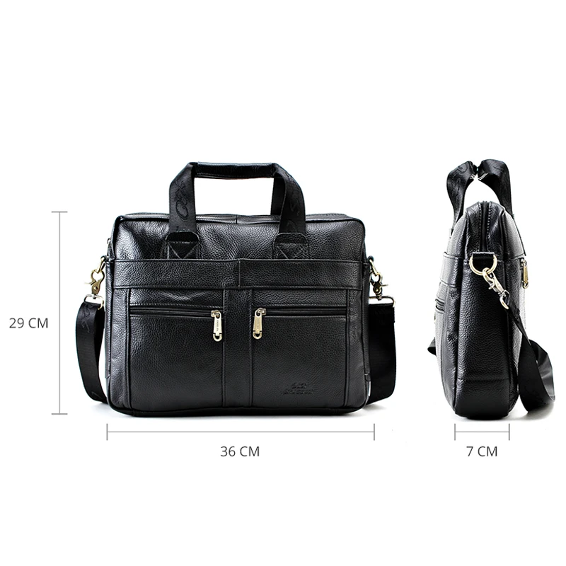 CROSS OX Кожаный портфель для мужчин Сумка из натуральной кожи Черный HB373|genuine leather men