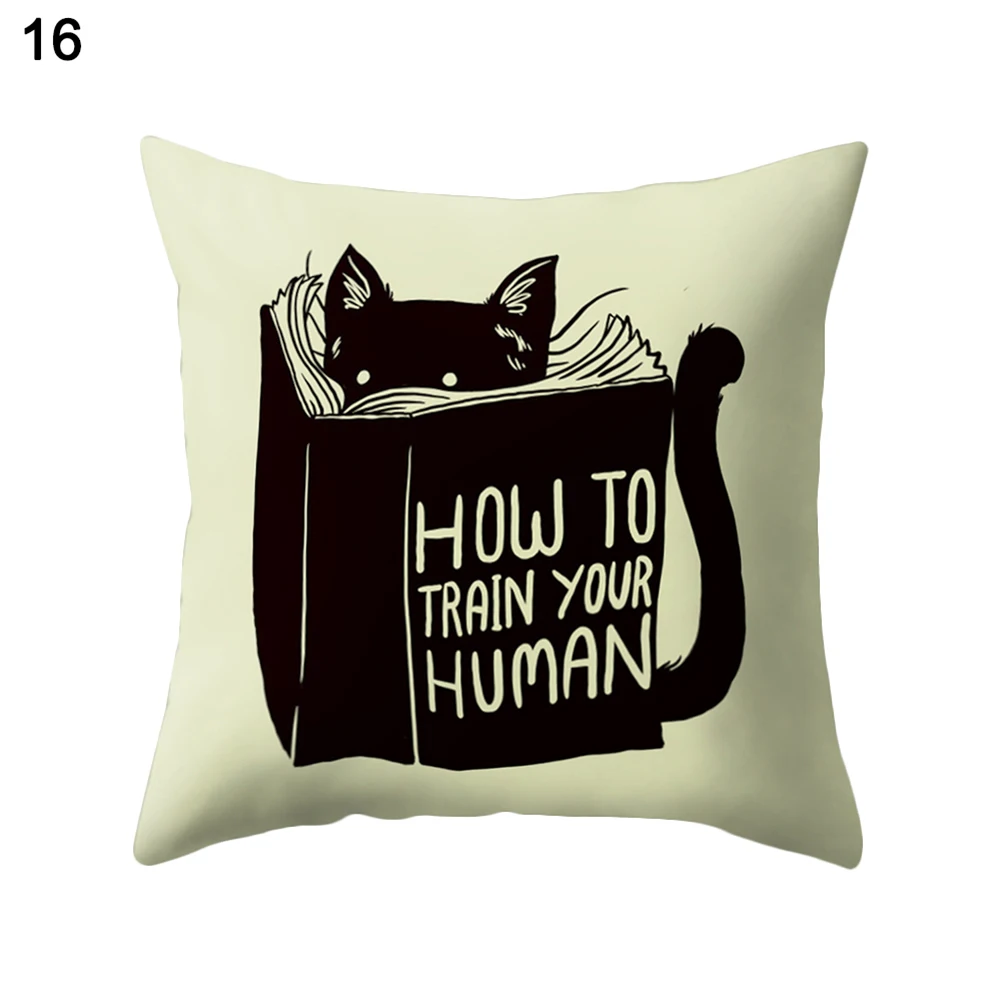 Милый мягкий чехол подушка с рисунком кота для дома и офиса|pillow case|throw pillow casespillow