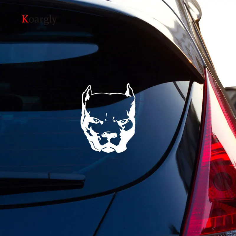Koargly 30*37 см 18*22 красные глаза собака питбуль glasse автомобилей наклейки для авто