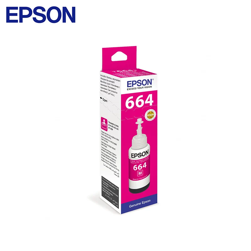 Картридж Epson T6643 C13T66434A Пурпурный (для L132/L222/L366/L486)|cartridge epson|epson cartridgecartridge for epson |