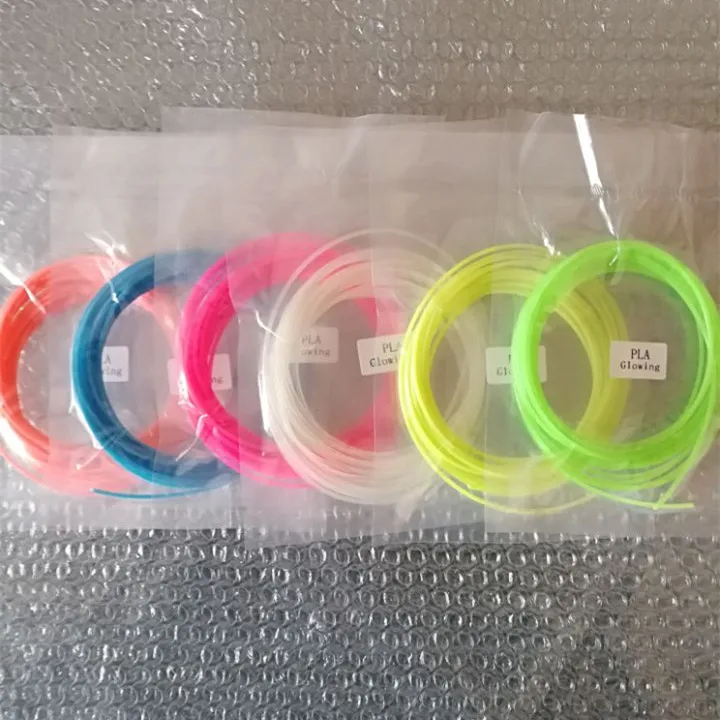 3D PLA Filament 1.75mm Luminous Night Consumables Pen Glowing in Dark High Temperature Plastic Wire | Компьютеры и офис
