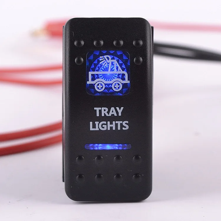 JanDeNing 12V 20A Bar Carling Rocker Switch Blue LED Light Lamp Car Boat Sales | Автомобили и мотоциклы