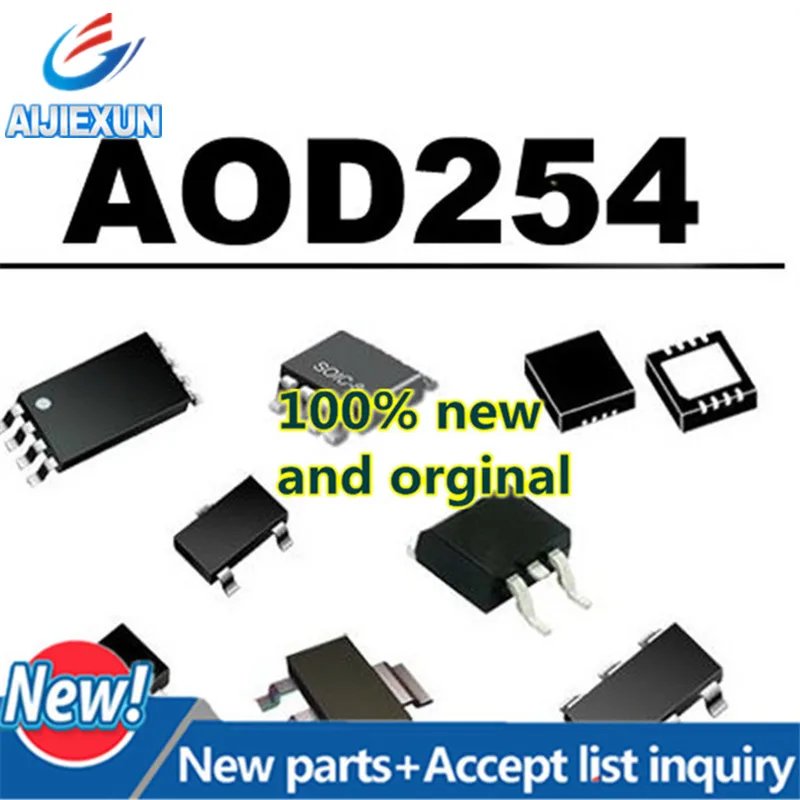 10 шт. 100% новый и оригинальный AOD254 D254 TO252 MOS 150V N-Channel MOSFET в наличии | Обустройство