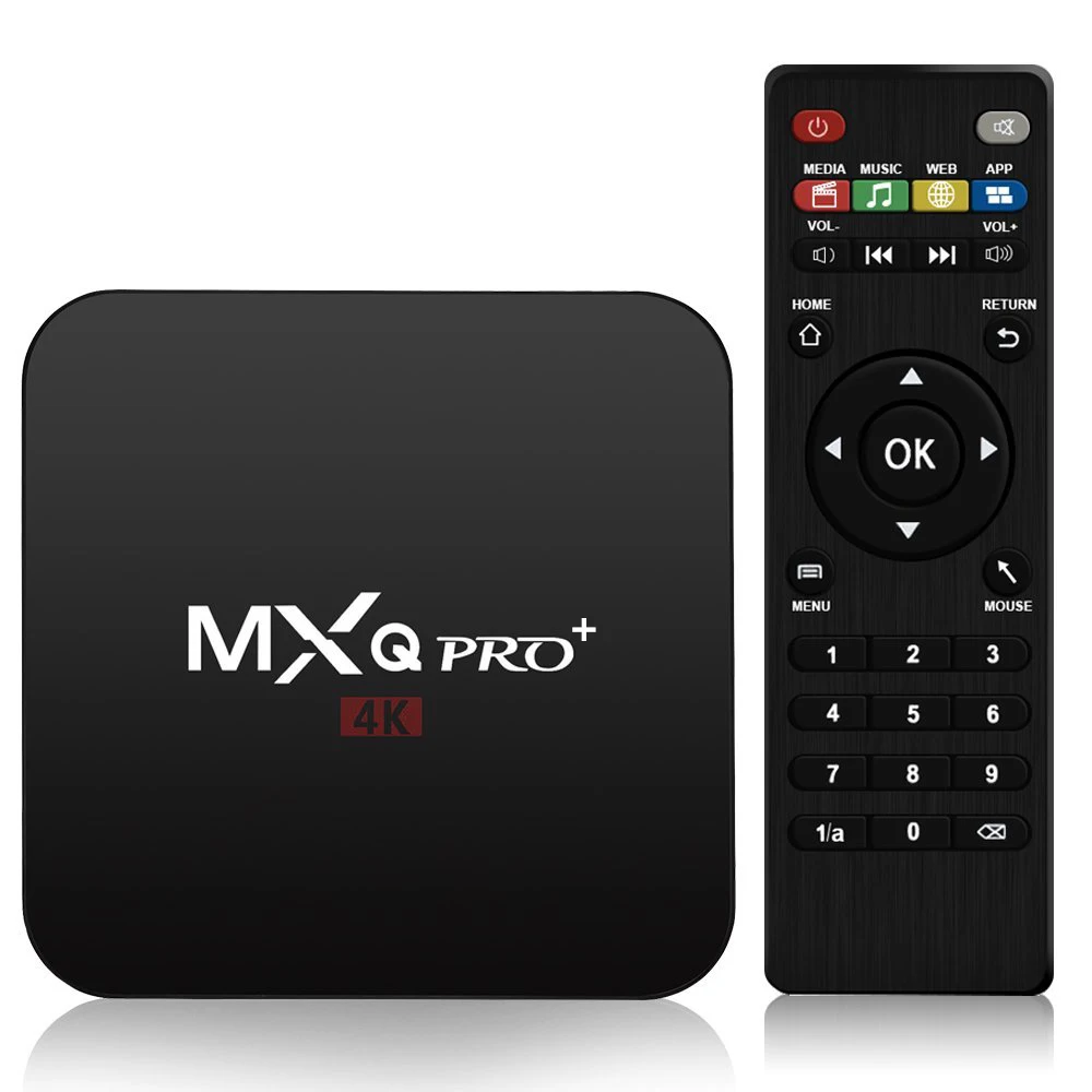 MXQ PRO плюс 4 К tv box 2 ГБ Оперативная память 16 Встроенная H.265 Amlogic S905W Android 7 1 Smart HDMI WI-FI 5 0