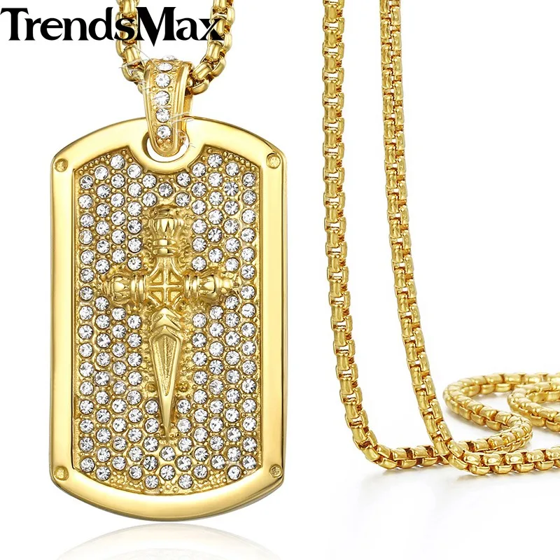 Ожерелье с подвеской в стиле хип хоп из нержавеющей стали|stainless steel chain|chain for mensteel