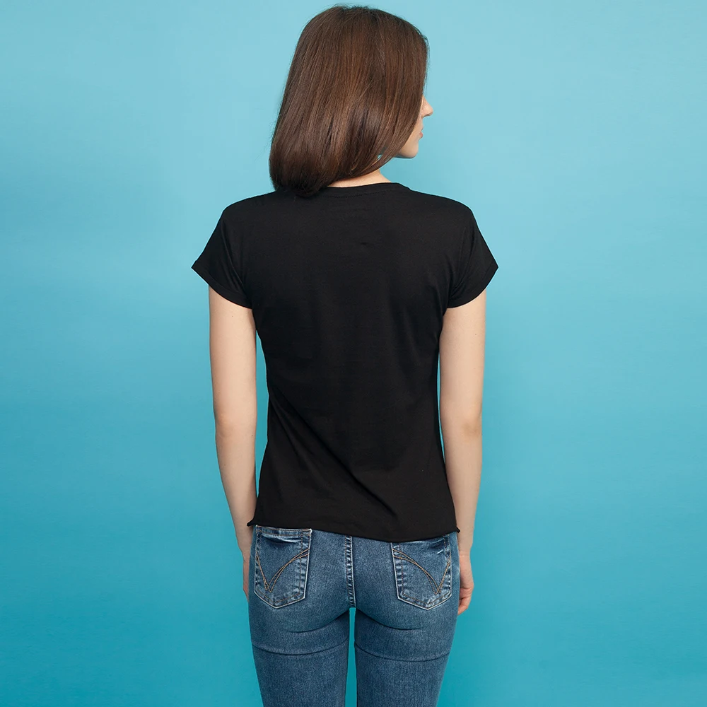 Футболка с блестящим принтом Gloria jeans женская GTS015780|t shirt|jeans t shirtt shirts for women |