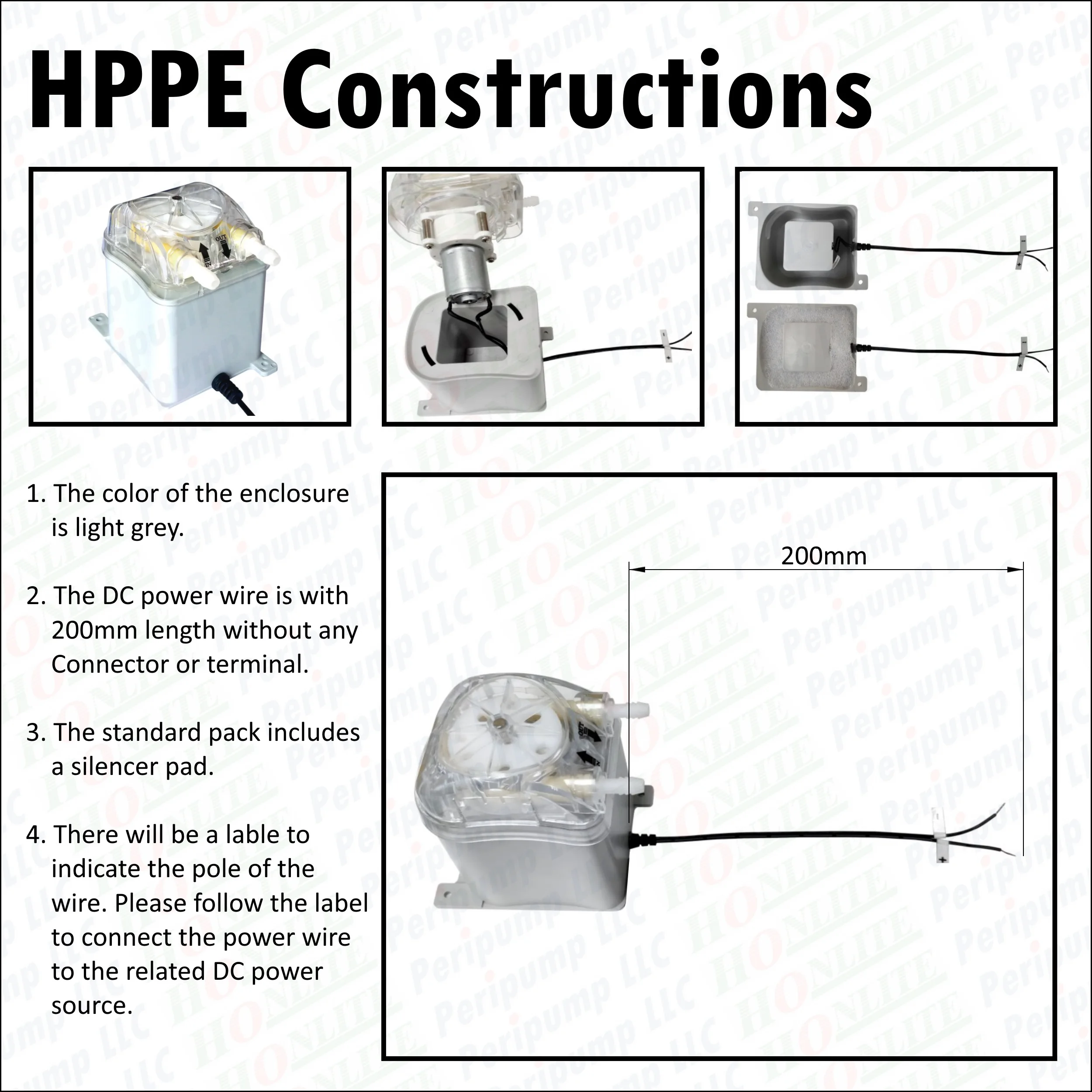 Пластиковый корпус Honlite для насоса серии H|pump for|peristaltic pumppump peristaltic |