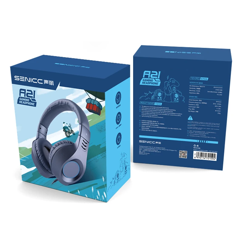 SENICC A2I PS4 Игровые наушники, сильные басы, музыка, девочка, малыш, гарнитура, нулевое давление, повязка на голову с микрофоном для телефона, Pad PS4