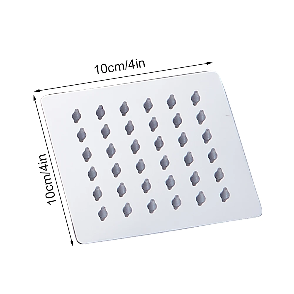 Square 10cm EVERSO " 6" " 10" 1" Ванная комната дождь Насадки для душа высокого Давление Насадки для душа ручной Насадки для душа набор Chuveiro сделать Banheiro - Цвет: Square 10cm