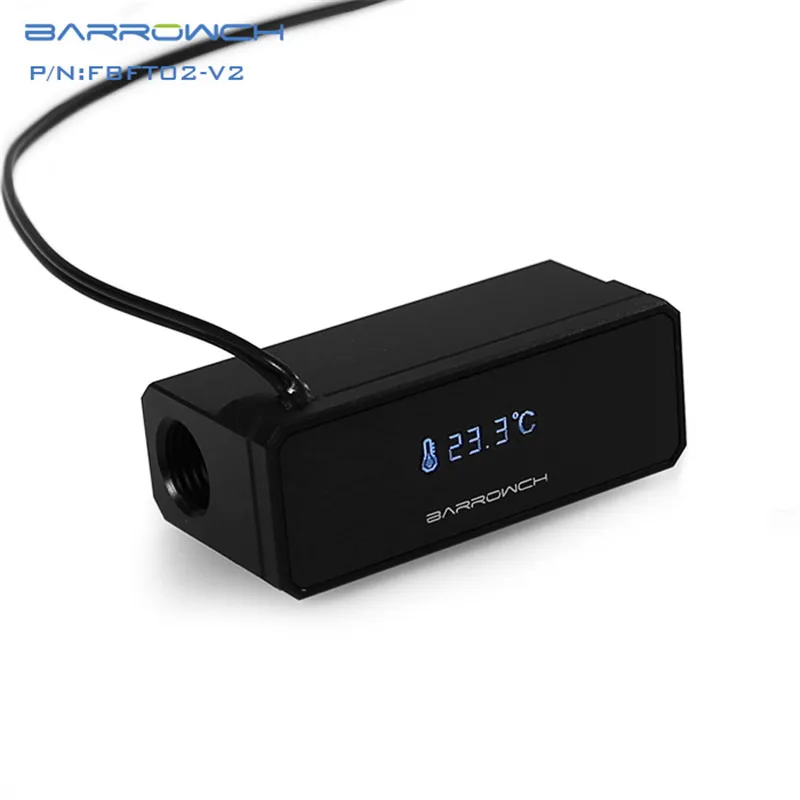 Barrowch цифровой дисплей водяного охлаждения OLED измеритель температуры FBFT02