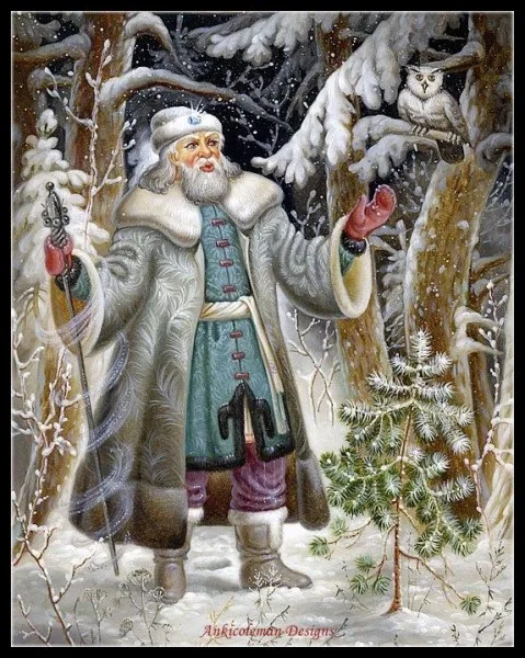Arctic santa claus-счетный Набор для вышивания крестиком-рукоделие ручной работы для вышивания 14 карат Наборы для вышивания крестиком Рождественский праздник
