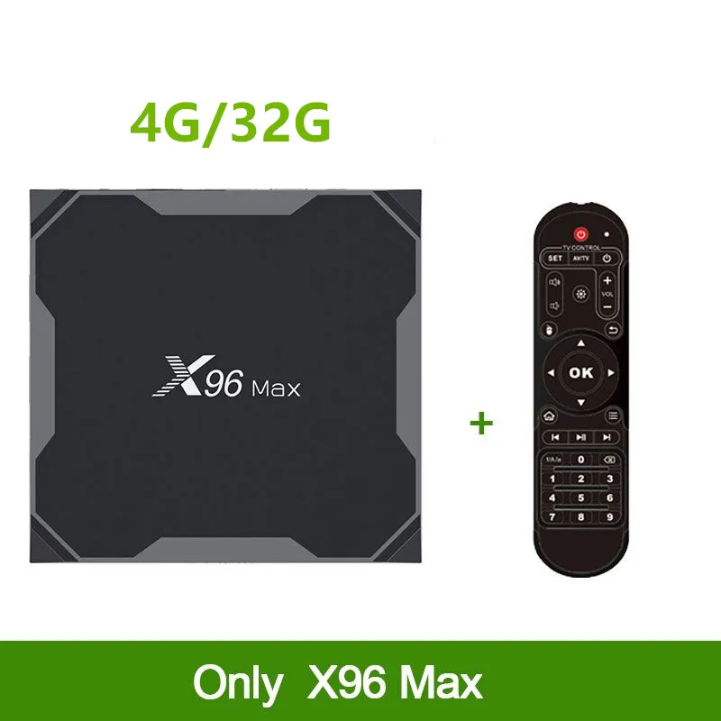 X96 Max Smart tv BOX Android 8,1 Amlogic S905X2 LPDDR4 Четырехъядерный 4 Гб 64 Гб 2,4G и 5 ГГц Wifi BT 1000M H.265 4K телеприставка X96 Max - Цвет: X96 MAX 4GB32GB