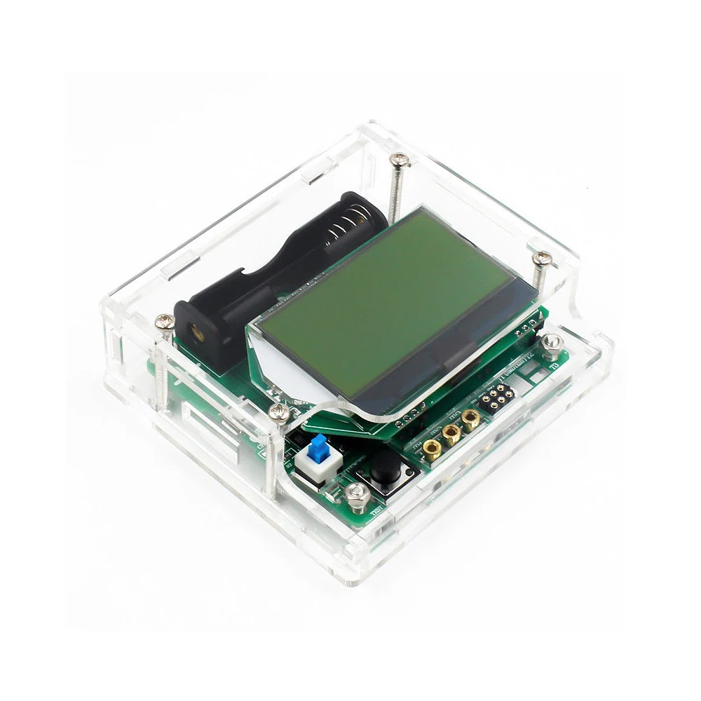Новый 3 7 В индукторный конденсатор ESR метр DIY MG328 транзисторный тестер + акриловый